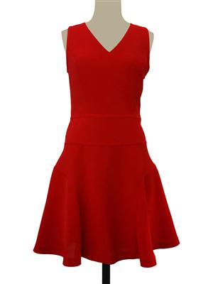SY-17001紅色無袖連衣裙